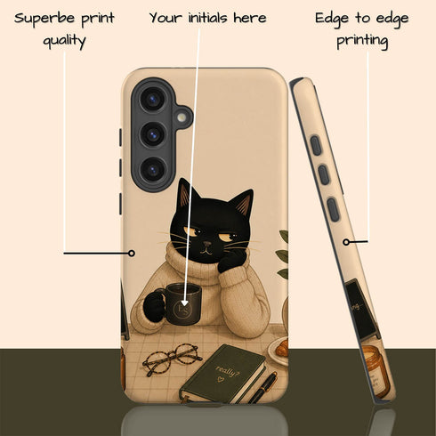 Personalized Do Not Disturb Cat Galaxy Case