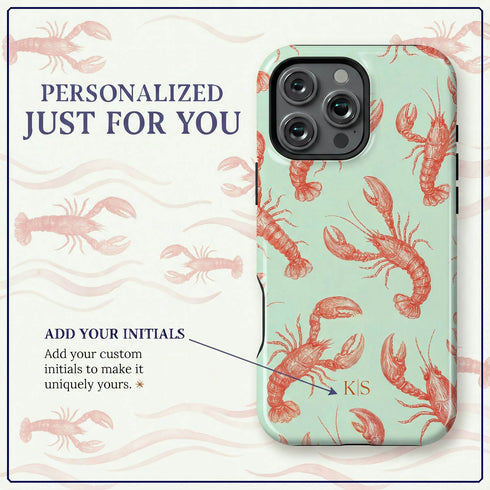 Personalized Lucky Lobsters iPhone Case