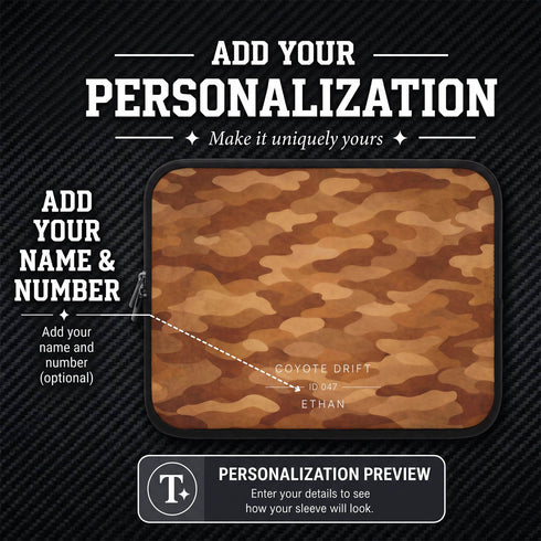 Personalized Tactical Camo Laptop Sleeve