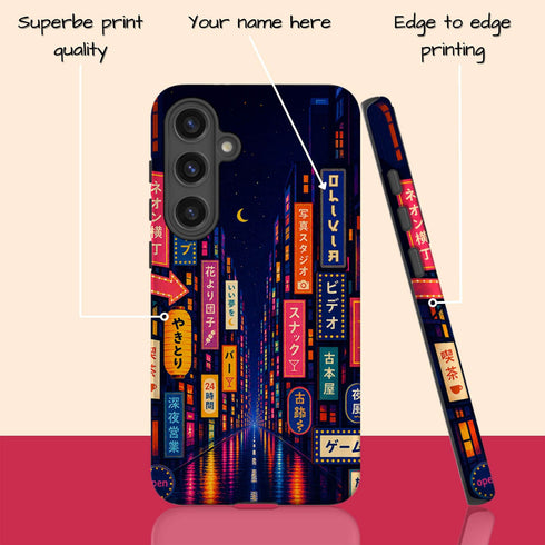 Personalized Midnight Tokyo Galaxy Case