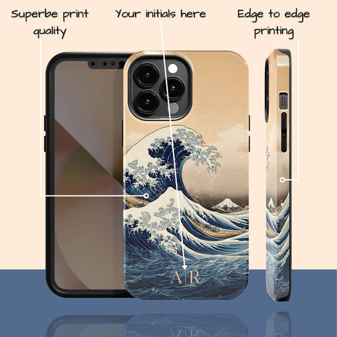 Custom The Great Wave off Kanagawa iPhone Case