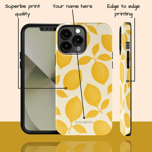 Personalized Amalfi Lemon iPhone Case