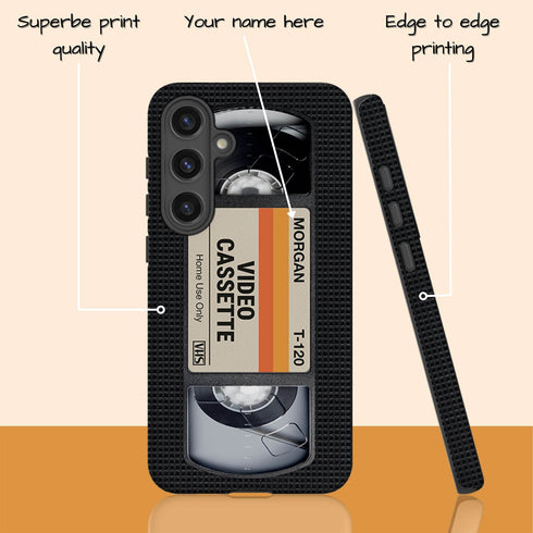 Personalized Retro VHS Video Cassette Galaxy Case
