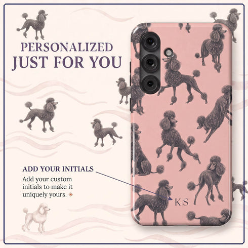 Personalized French Poodles Galaxy Case