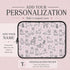Personalized Dog Doodle Tag Laptop Sleeve