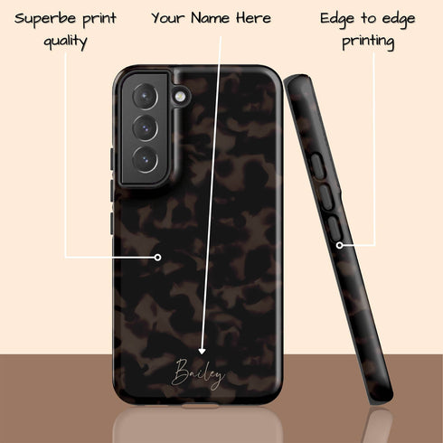 Custom Signature Name Tortoiseshell Galaxy Case