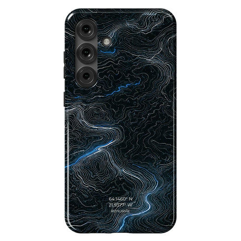 Personalized Midnight Topography Galaxy Case