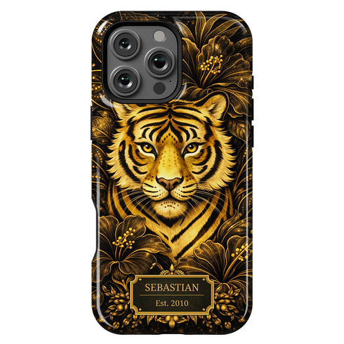 Personalized Royal Tiger Garden iPhone Case