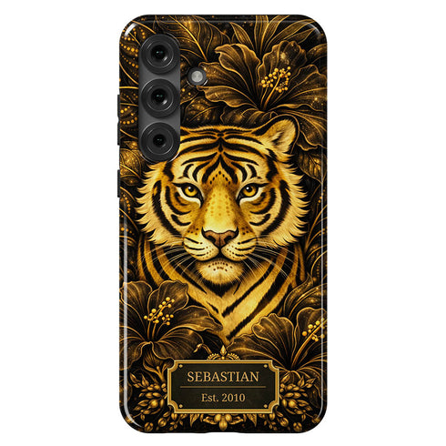 Personalized Royal Tiger Garden Galaxy Case