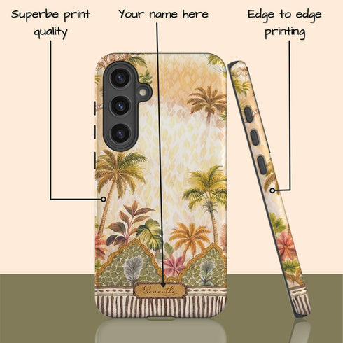 Personalized Tropical Palms of Jaipur Galaxy Case