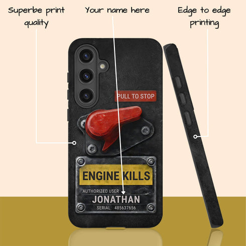 Personalized Racing Kill Switch Galaxy Case