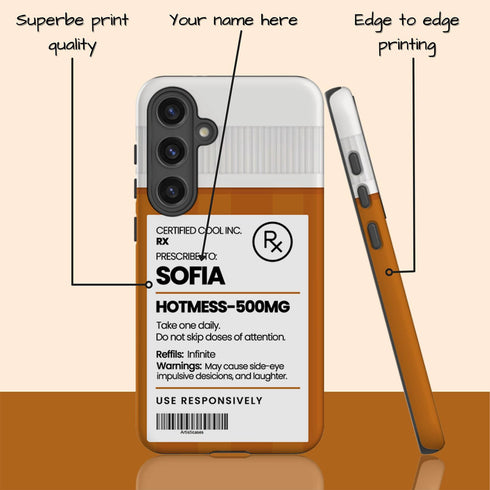 Personalized Funny Prescription Pill Bottle Galaxy Case