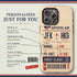 Personalized Artistic Air Boarding Pass iPhone Case