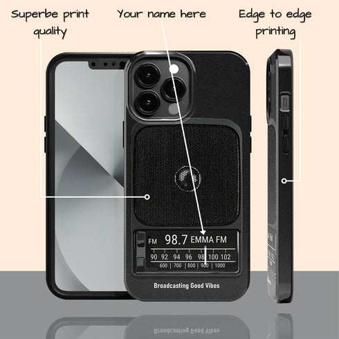 Personalized Retro Analog Radio iPhone Case