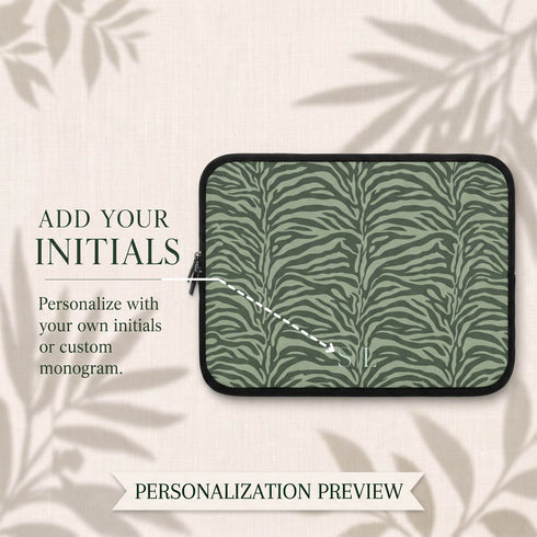 Personalized Urban Zebra Laptop Sleeve