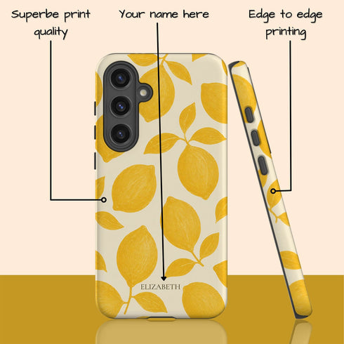 Personalized Amalfi Lemon Galaxy Case