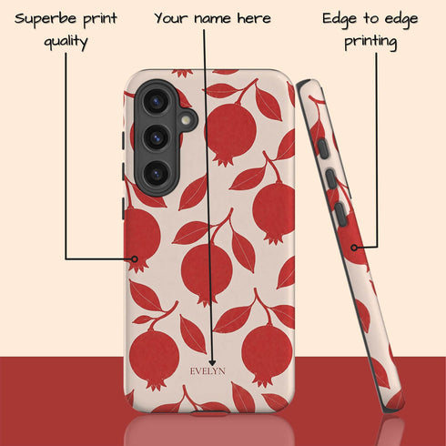 Personalized Pomegranate Bloom Galaxy Case