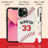Custom Baseball Player & Number iPhone Case