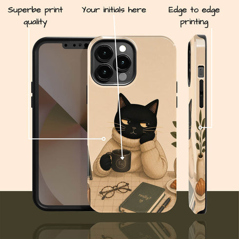Personalized Do Not Disturb Cat iPhone Case