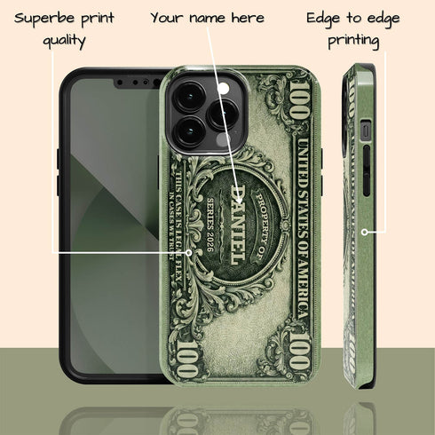 Personalized Classic 100 Dollar Note iPhone Case
