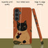 Personalized Zen Wine Cat Galaxy Case