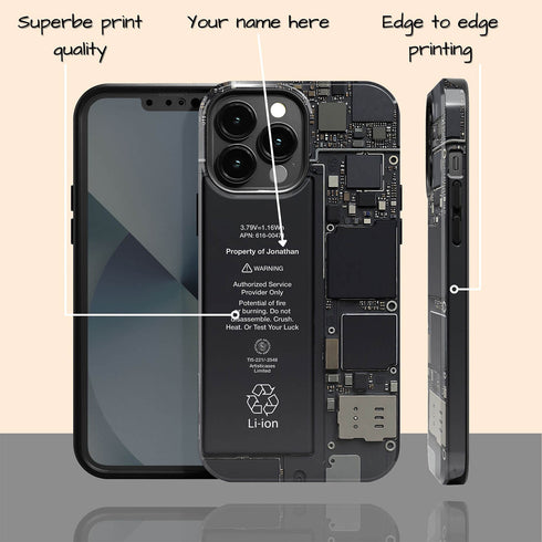 Personalized Realistic Circuit Board iPhone Case
