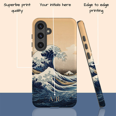 Custom The Great Wave off Kanagawa Galaxy Case