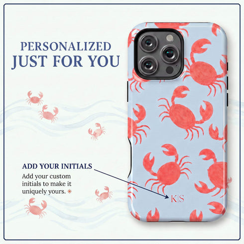 Personalized Dancing Crabs iPhone Case