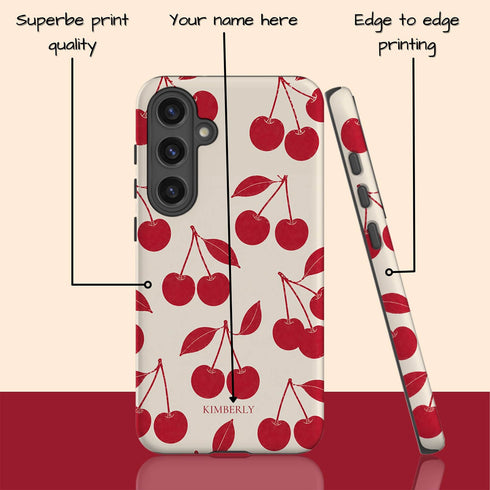 Personalized Cherry Pair Galaxy Case