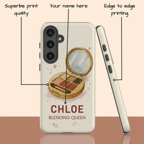 Personalized Glamour Blending Queen Makeup Palette Galaxy Case