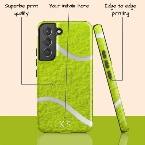 Sports Tennis Ball Initials Galaxy Case