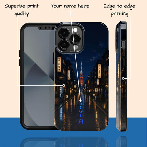 Personalized Tokyo Rainlight iPhone Case