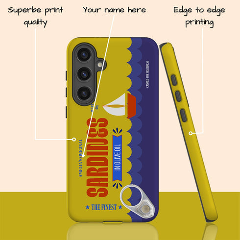 Personalized Retro Sardines Tin Can Galaxy Case