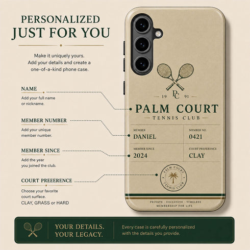 Personalized Tennis Club Galaxy Case