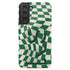 Groovy Checkerboard 3D Initials Galaxy Case