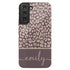Boho Leopard Custom Name Galaxy Case
