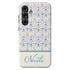 Custom Name Blue Mediterranean Tiles Galaxy Case