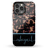 Custom Name Dark Tortoiseshell iPhone Case