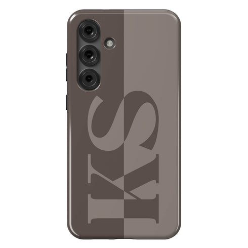Personalized Minimalist Two-Tone Terra Galaxy Case