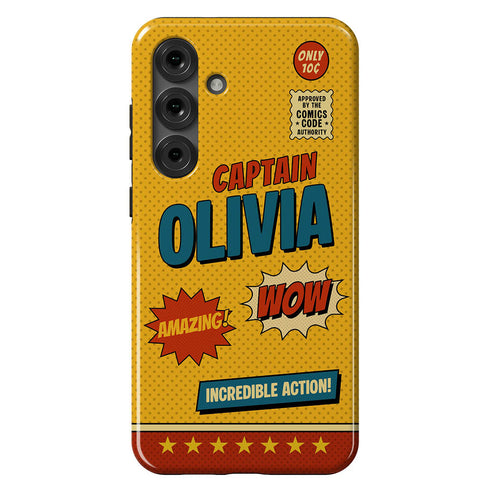 Personalized Retro Comic Book Galaxy Case