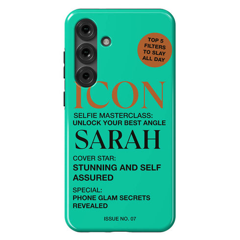 Personalized Iconic Pop Glam Magazine Cover Galaxy Case