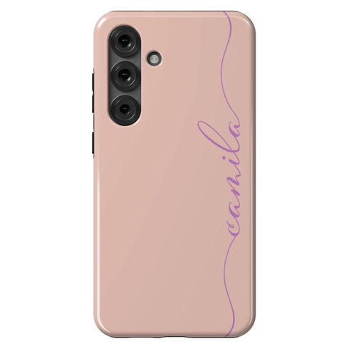 Custom Name Fresh Calligraphy Galaxy Case - Vertical