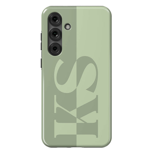 Personalized Minimalist Two-Tone Solid Galaxy Case
