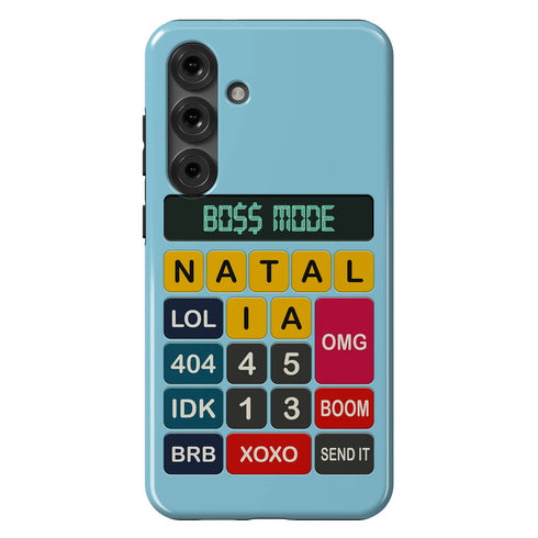 Personalized Retro Calculator Galaxy Case