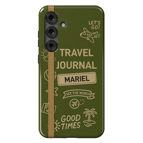 Personalized Classic Travel Journal Galaxy Case