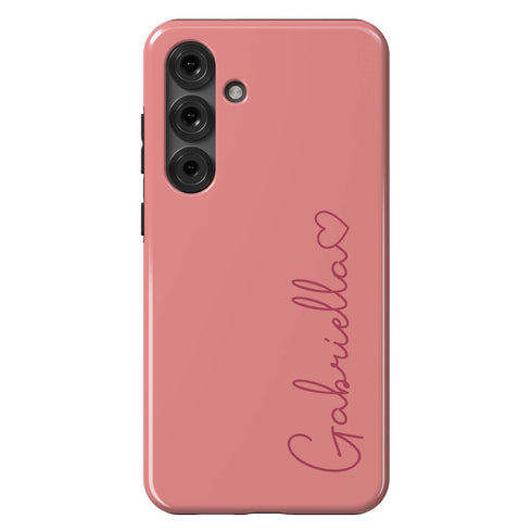 Personalized Cute Vibrant Heart Accent Galaxy Case