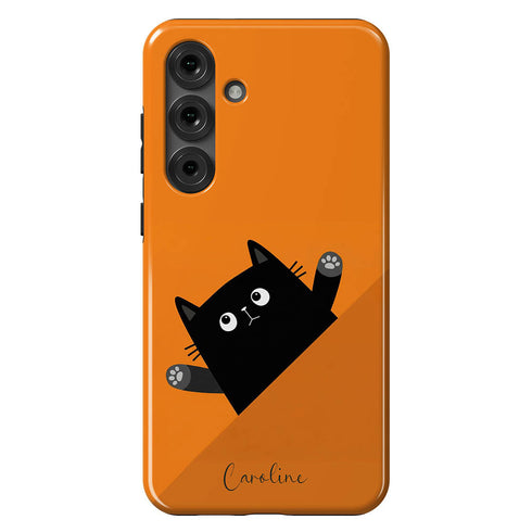 Personalized Cute Cat Mood Galaxy Case