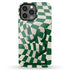 Groovy Checkerboard 3D Initials iPhone Case
