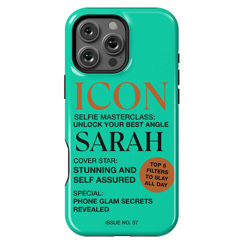 Personalized Iconic Pop Glam Magazine Cover iPhone Case