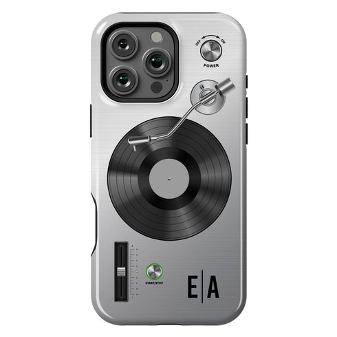 Personalized Classic Vinyl Record Player iPhone Case